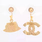 CHANEL COCO MARK 02A GOLD PLATED EARRINGS