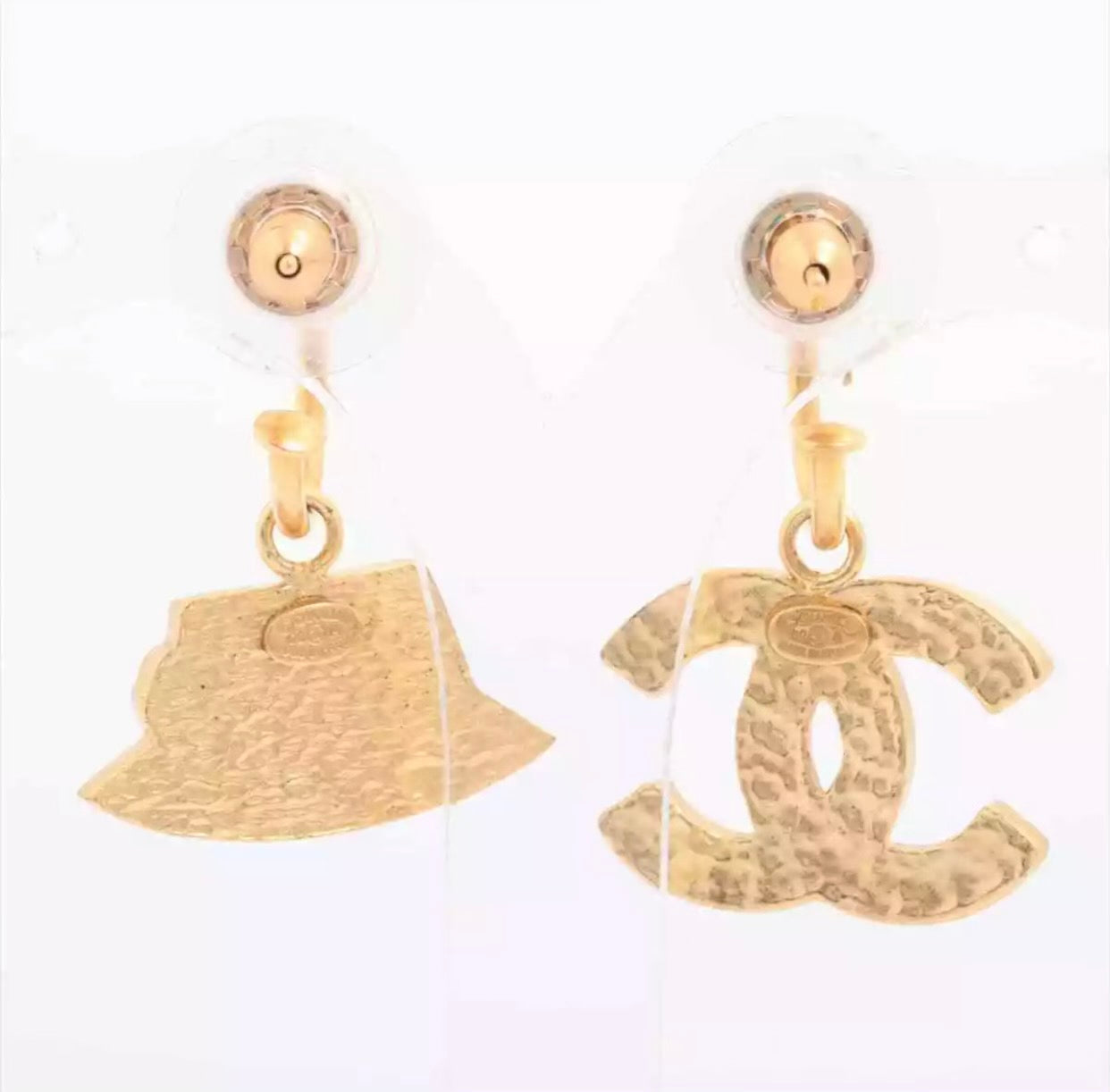 CHANEL COCO MARK 02A GOLD PLATED EARRINGS