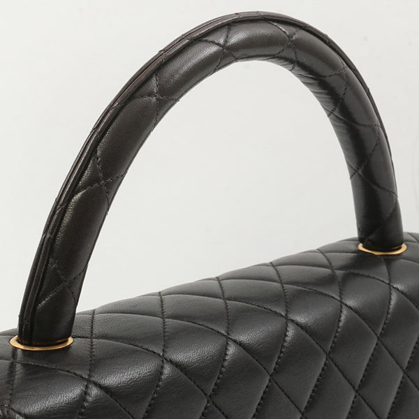 Chanel Around 1995 Made Classic Flap Handbag Black