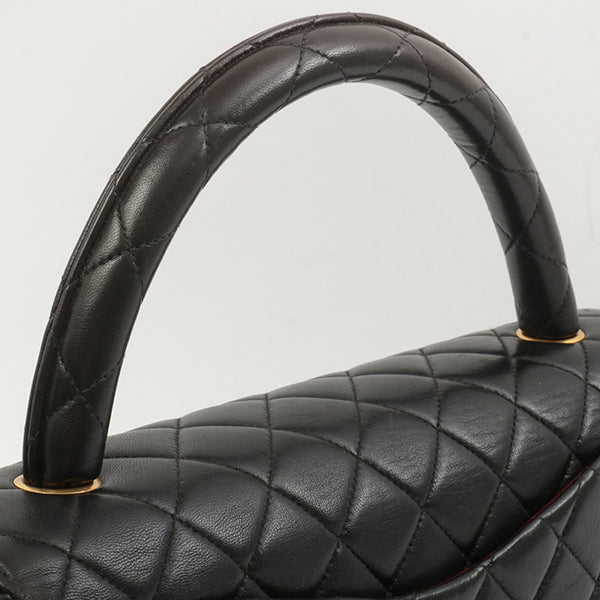 Chanel Around 1995 Made Classic Flap Handbag Black