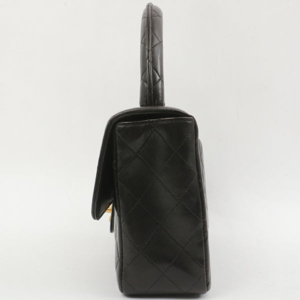 Chanel Around 1995 Made Classic Flap Handbag Black