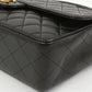 Chanel Around 1995 Made Classic Flap Handbag Black