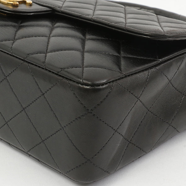 Chanel Around 1995 Made Classic Flap Handbag Black