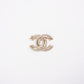 Chanel CC Golden Crystal Embellished Brooch