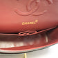CHANEL 2.55 Double Flap Medium Chain Shoulder Bag Black Lambskin