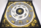 Hermes 'Astrologie' Carre 90 in Black Silk