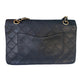 Chanel Classic Flap   Black Leather with 24k Gold Hardware
