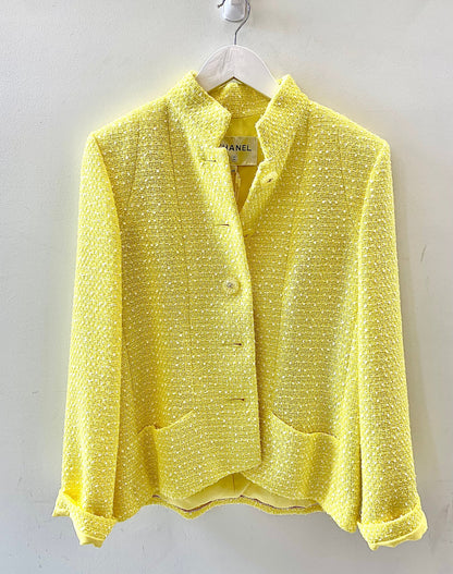 CHANEL YELLOW BLAZER