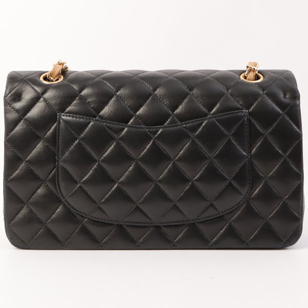 Chanel Around 2003 Made Classic Flap Chain Bag 25Cm Black/Beige