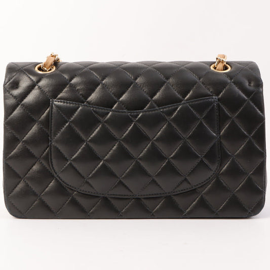 Chanel Around 2003 Made Classic Flap Chain Bag 25Cm Black/Beige