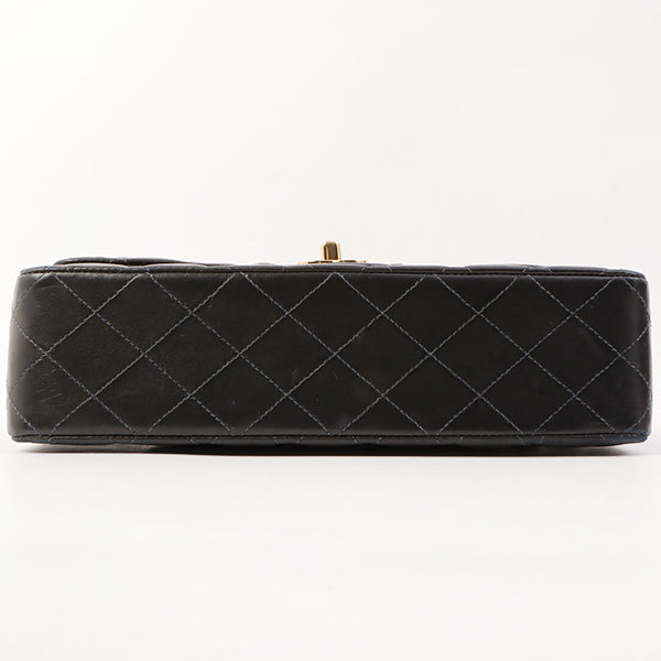 Chanel Around 2003 Made Classic Flap Chain Bag 25Cm Black/Beige