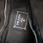 Prada Black Vitello Daino Side Zip Tote Large Bag
