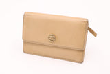 Chanel Coin Case in Beige Leather