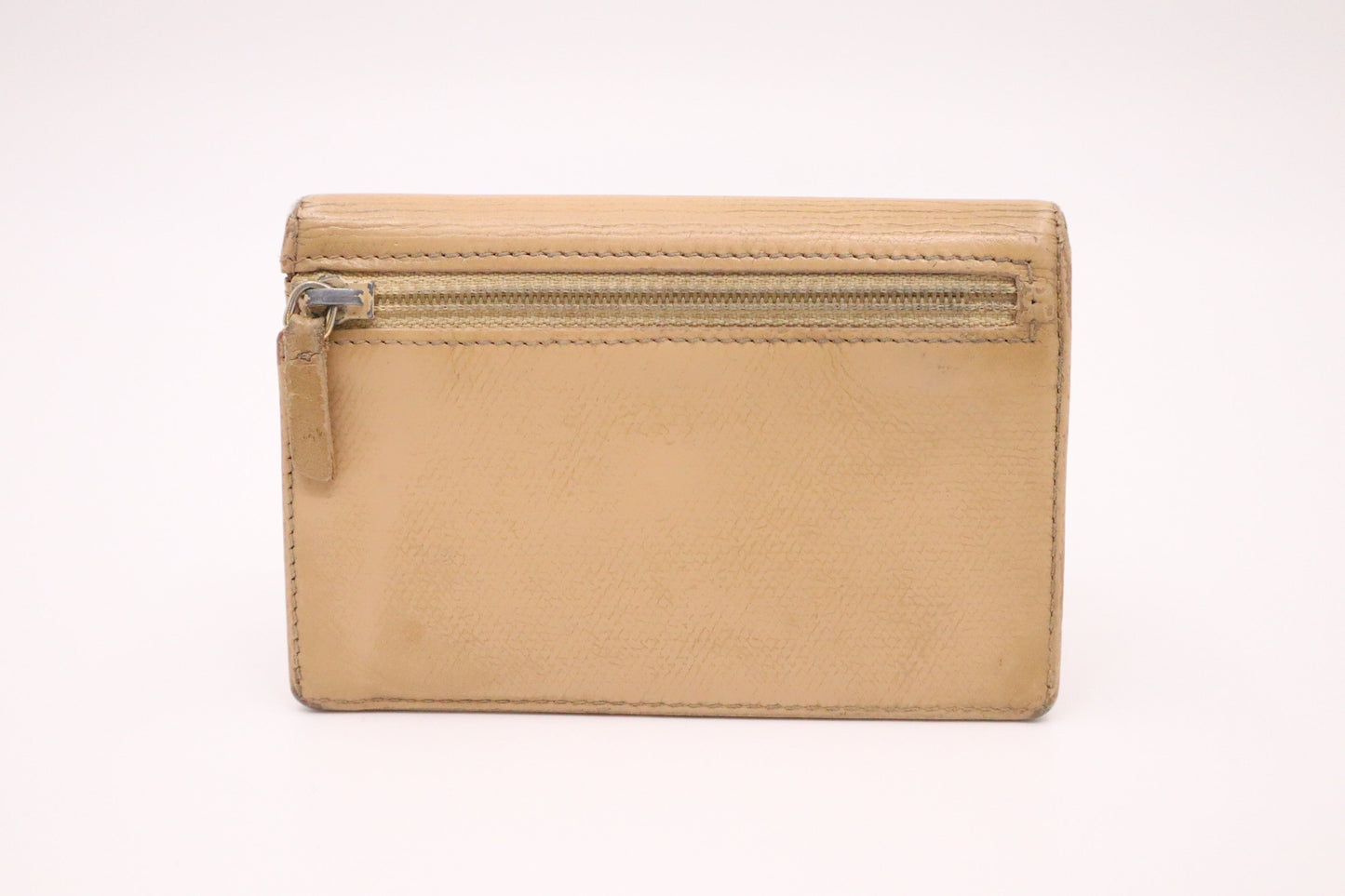 Chanel Coin Case in Beige Leather