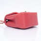 CHANEL Chevron Pink Lambskin Square Mini Flap Bag