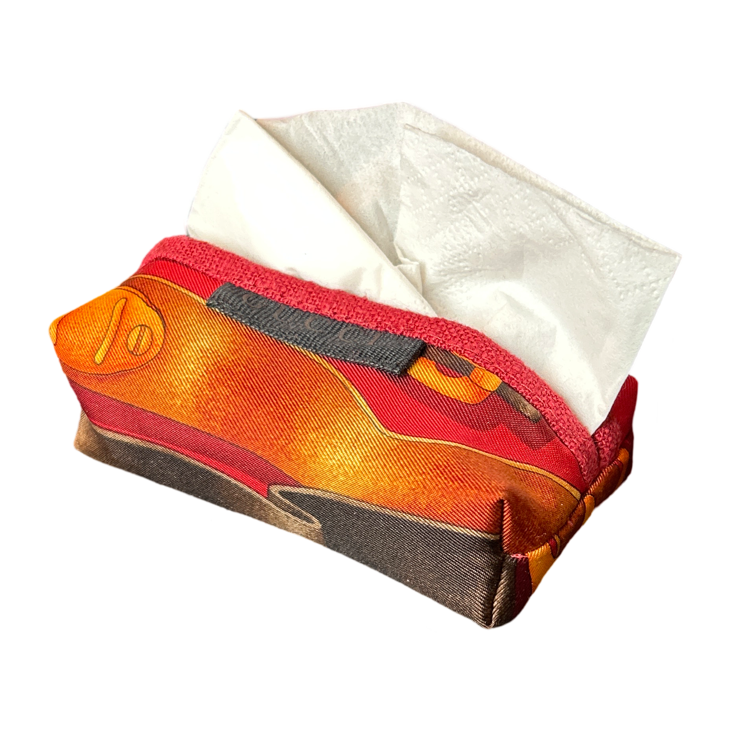 Red Harness   Scarf Travel Tissue Pouch