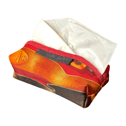 Red Harness   Scarf Travel Tissue Pouch