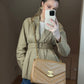 Chanel Jumbo Classic Flap Bag in Caviar Beige Leather