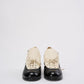 Chanel Black / White Pearl Lace-Up Ankle Boots Size 39.5