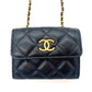 CHANEL MINI QUILTED WALLET ON CHAIN