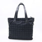 Chanel New Travel Line Tote Shoulder Tote in Black Canvas