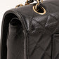 CHANEL Around 2002 Made Caviar Skin Classic Flap Chain Bag 25Cm Black