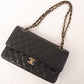 CHANEL Around 2002 Made Caviar Skin Classic Flap Chain Bag 25Cm Black