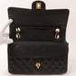 CHANEL Around 2002 Made Caviar Skin Classic Flap Chain Bag 25Cm Black