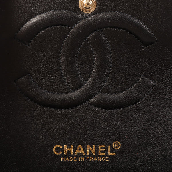 CHANEL Around 2002 Made Caviar Skin Classic Flap Chain Bag 25Cm Black