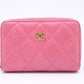 Chanel Compact Zippy in Pink Caviar Leather