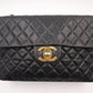 Chanel Maxi Flap in Black Matelassé Leather