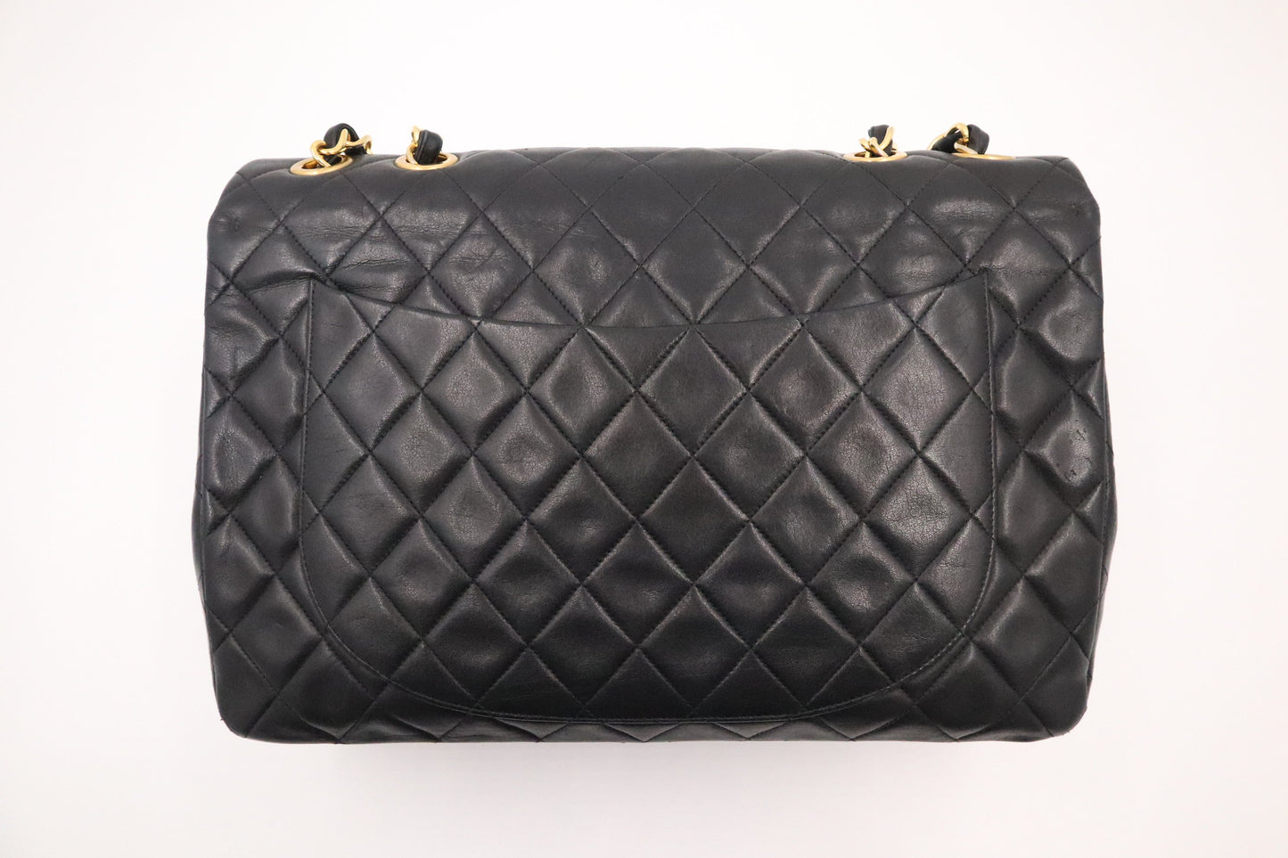 Chanel Maxi Flap in Black Matelassé Leather