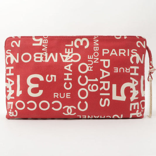 Chanel Around 2002 Made By Sea Line Multi Pouch Red