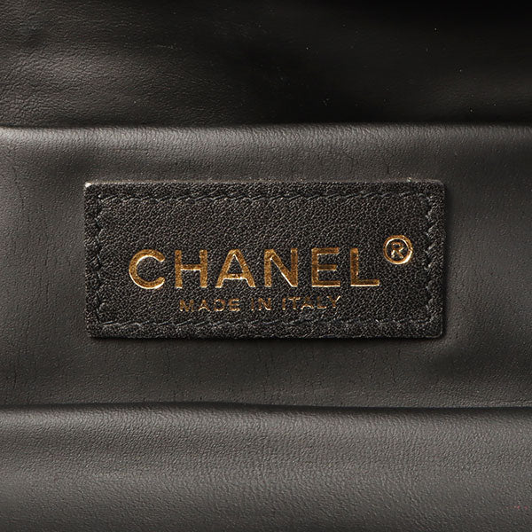 Chanel Around 2003 Made Windows Line Pouch Black
