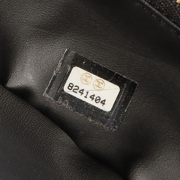 Chanel Around 2003 Made Windows Line Pouch Black