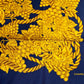 CHANEL NAVY FOLIAGE SILK SCARF