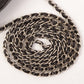 Chanel Around 2000 Made Chocolate Bar Cc Mark Plate Micro Chain Bag Black
