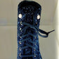 Chanel Tweed Patent Calfskin Pearl Combat Short Boots