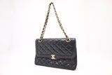 Chanel Medium Paris Double in Black Matelassé Leather