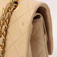 Chanel Around 1995 Made Classic Flap Chain Bag 25Cm Beige