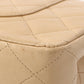 Chanel Around 1995 Made Classic Flap Chain Bag 25Cm Beige