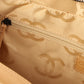 Chanel Around 2000 Made Cc Mark Plate Chain Shoulder Bag Beige