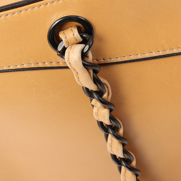 Chanel Around 2000 Made Cc Mark Plate Chain Shoulder Bag Beige
