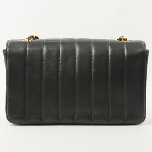 Chanel Around 2000 Made Mademoiselle Stitch Turn-Lock Chain Bag Black