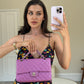 Chanel Grape Medium Classic Double Flap Bag in Lambskin Leather with Silver Hardware RRP £8,530