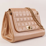 CHANEL Around 2002 Made Chocolate Bar 2.55 Chain Bag Bronze