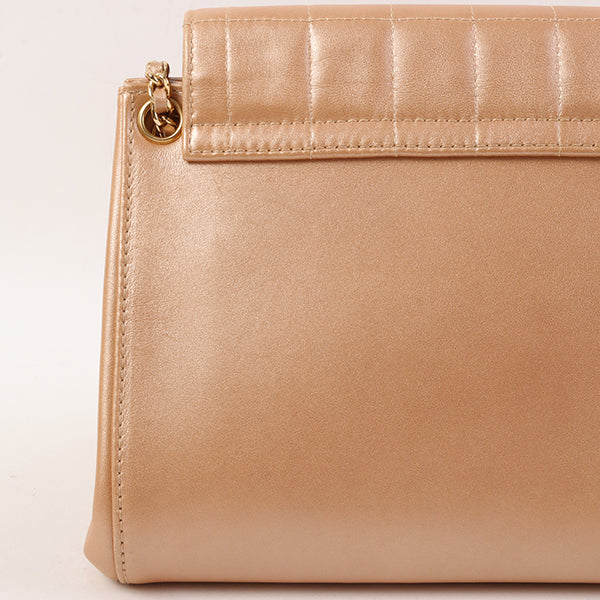 CHANEL Around 2002 Made Chocolate Bar 2.55 Chain Bag Bronze