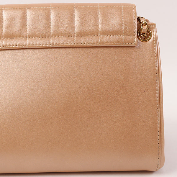 CHANEL Around 2002 Made Chocolate Bar 2.55 Chain Bag Bronze