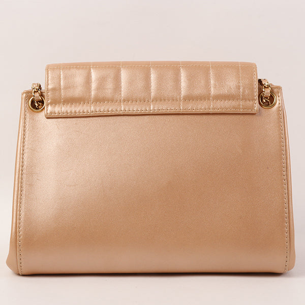 CHANEL Around 2002 Made Chocolate Bar 2.55 Chain Bag Bronze