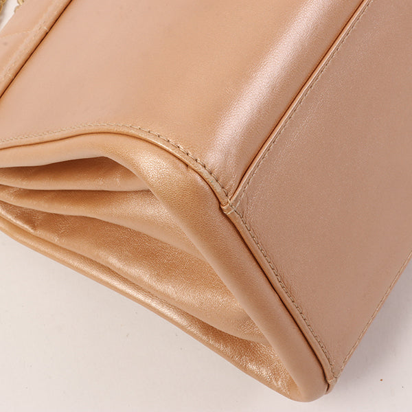 CHANEL Around 2002 Made Chocolate Bar 2.55 Chain Bag Bronze